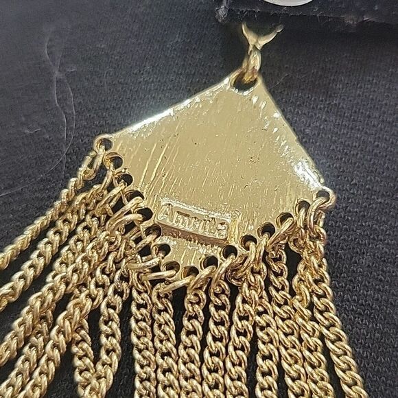 Amrita Rhinestone Hanging Earrings - Picture 5 of 6